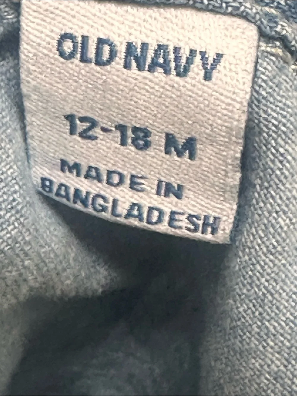 Old Navy Light Blue Denim Short-Sleeve Shirt